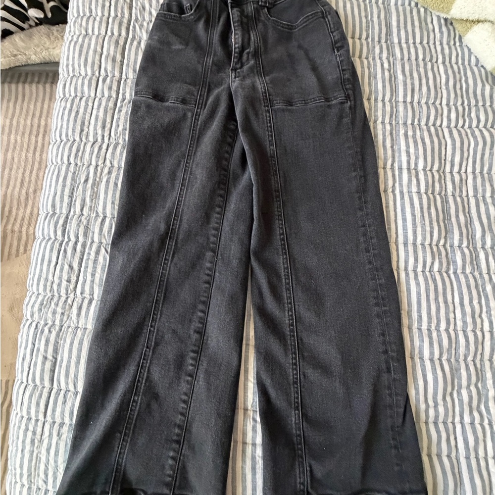 Anthropologie Pilcro the skipper high-waisted wide leg crop jeans